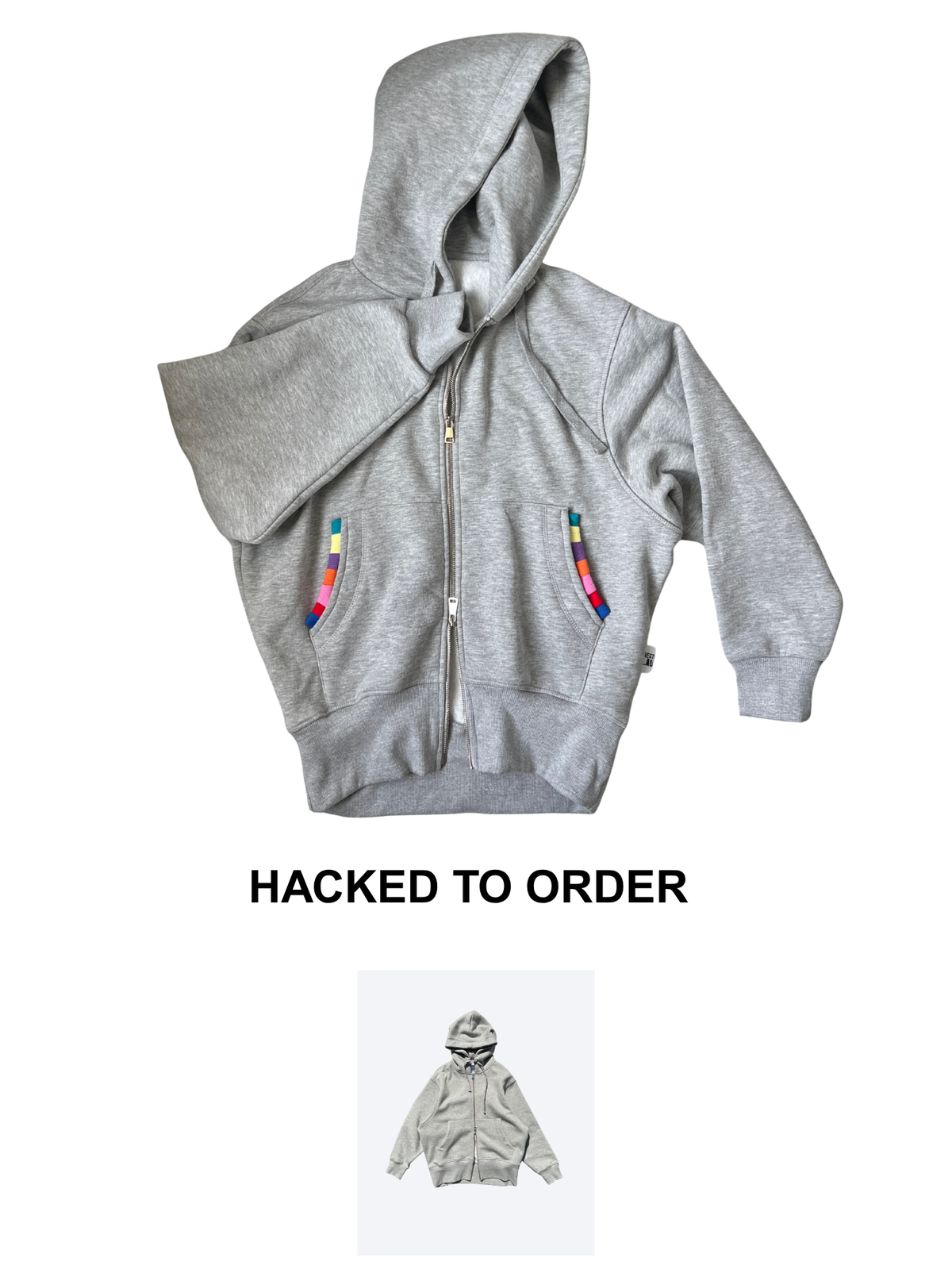 HH - Batwing Heidi Hoodie - Grey Marl  (£45-£55) (M)