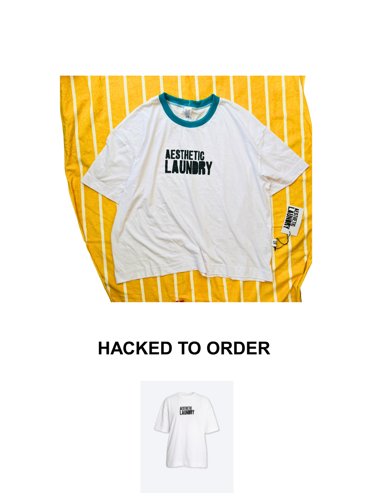 HH - Logo Tee - White  (£20-£30) (L)
