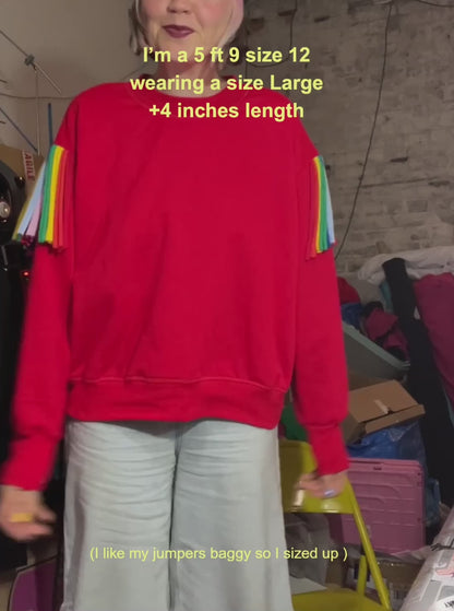 MTO - Boxy Whitney Jumper - Red