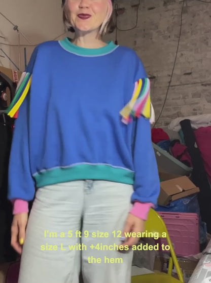 MTO - Blue CREATE Boxy Whitney Jumper