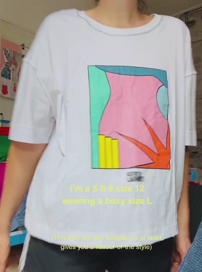 RTW - Boxy CREATE Tee - White (L)
