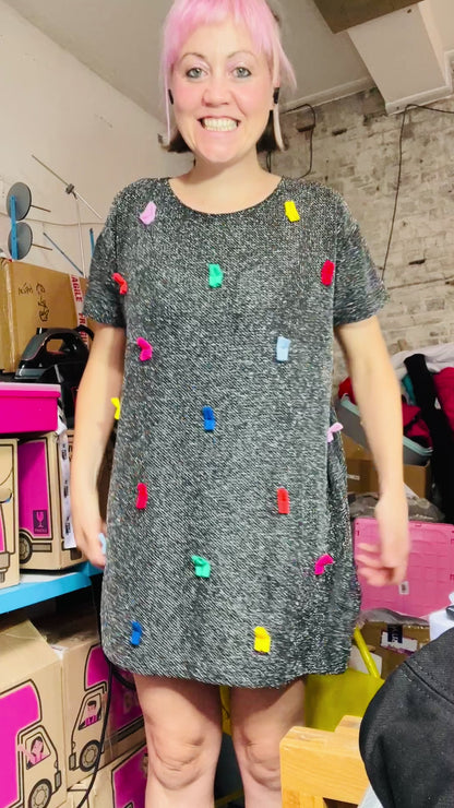 HH - Confetti Sparkly Mini Dress (£50-£60) (M)